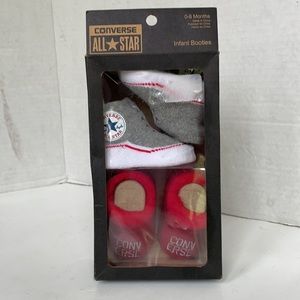 Converse infant booties 0/6 months